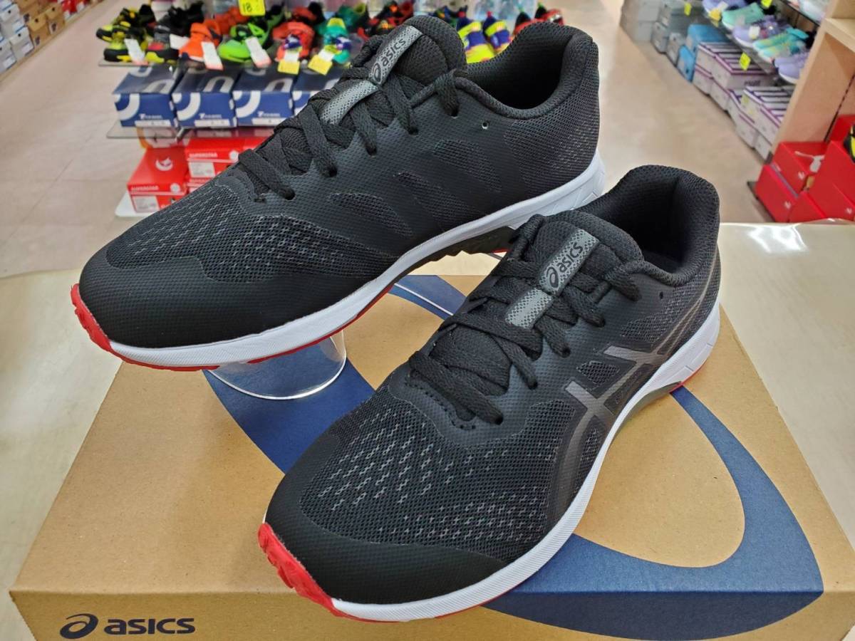 新品即決23.0cm★asicsアシックス LAZERBEAMレーザービーム 1154A144 ジュニア ランニング☆運動靴 紐靴シューレース 子供靴！2023年NEW★