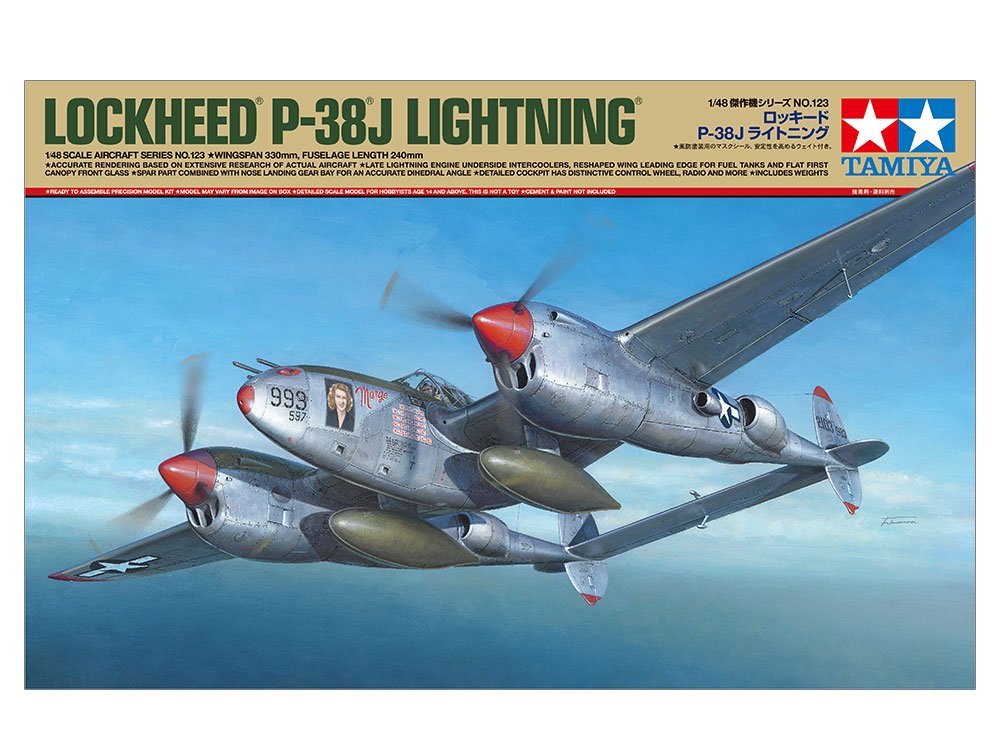 新品　タミヤ 1/48 ロッキード P-38 F/G ライトニング プラモデル タミヤ 61123 1/48 ロッキード P-38J ライトニング 【公式通販】