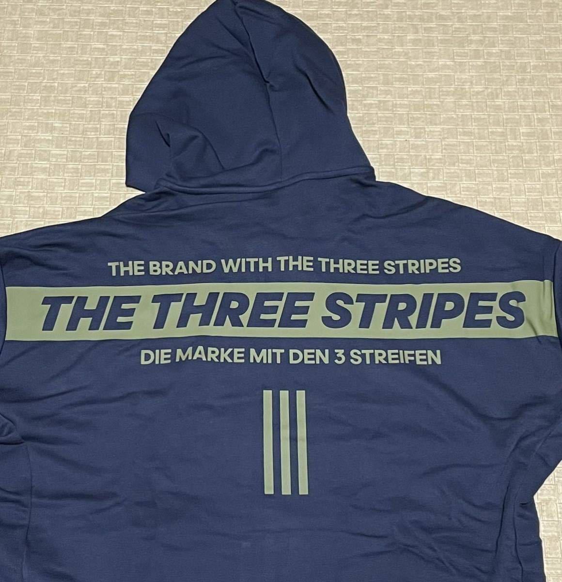 adidas・アディダス スウェット ジャケット WRD フード付き フルジップ パーカー・2XO サイズ・新品