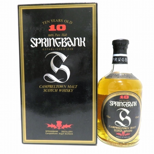1円～最落なし スプリングバンク 10年 キャンベルタウン スコッチウィスキー 750ml 未開封☆0342