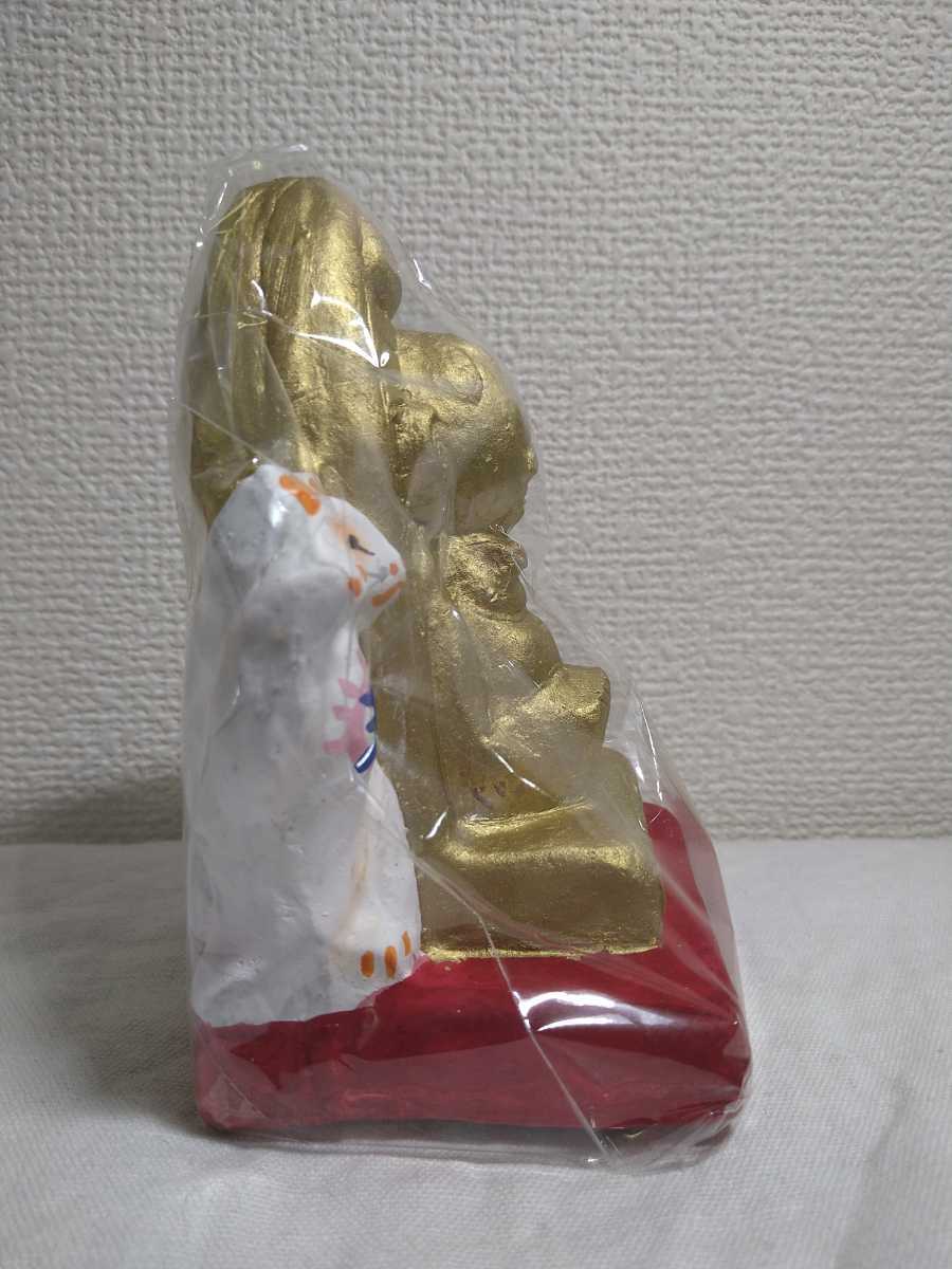 今戸焼 三すくみ 狐拳 土人形 3体 狐 猟師 庄屋 郷土玩具 民芸品