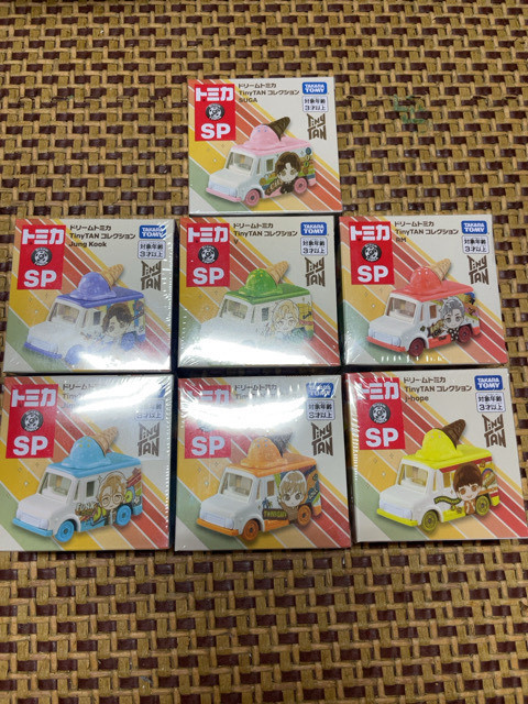 【7点セット】トミカ ドリームトミカ SP TinyTAN コレクション　(RM Jin SUGA j-hope Jimin V Jung Kook)