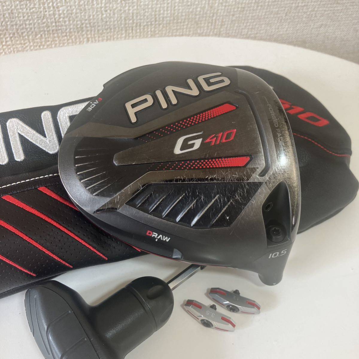 PING G410 PLUS ヘッド□10.5度□替えウェイト HC レンチ付き G410
