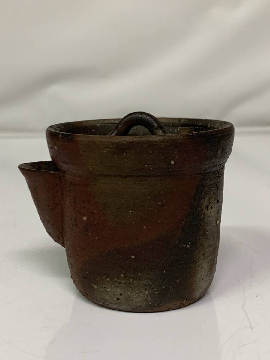 備前焼 茶道具 宝瓶/急須 山本陶秀造 木箱付 備前焼 共箱 宝瓶