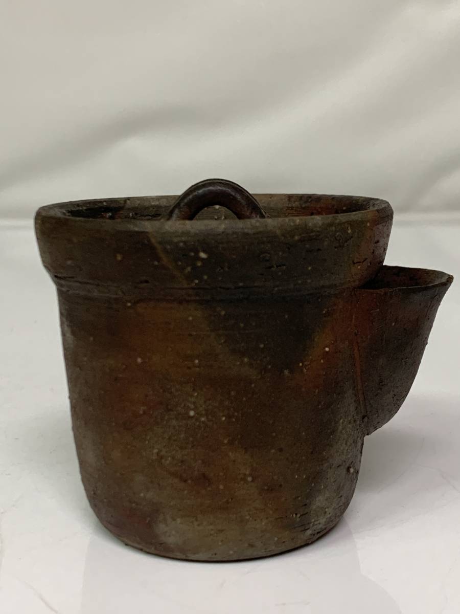 備前焼 茶道具 宝瓶/急須 山本陶秀造 木箱付 備前焼 共箱 宝瓶