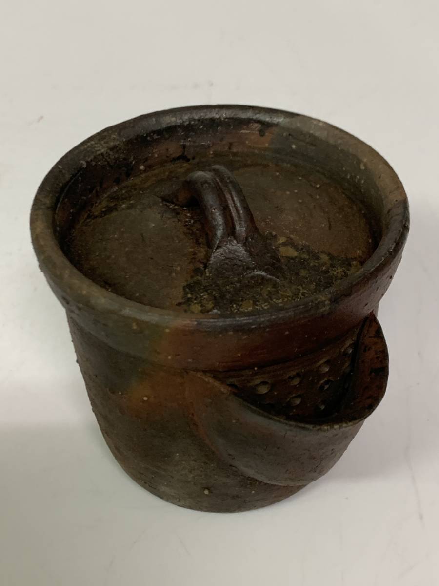 備前焼 茶道具 宝瓶/急須 山本陶秀造 木箱付 備前焼 共箱 宝瓶