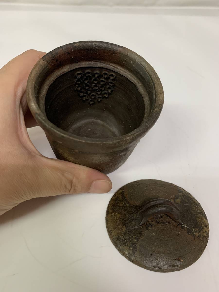 備前焼 茶道具 宝瓶/急須 山本陶秀造 木箱付 備前焼 共箱 宝瓶