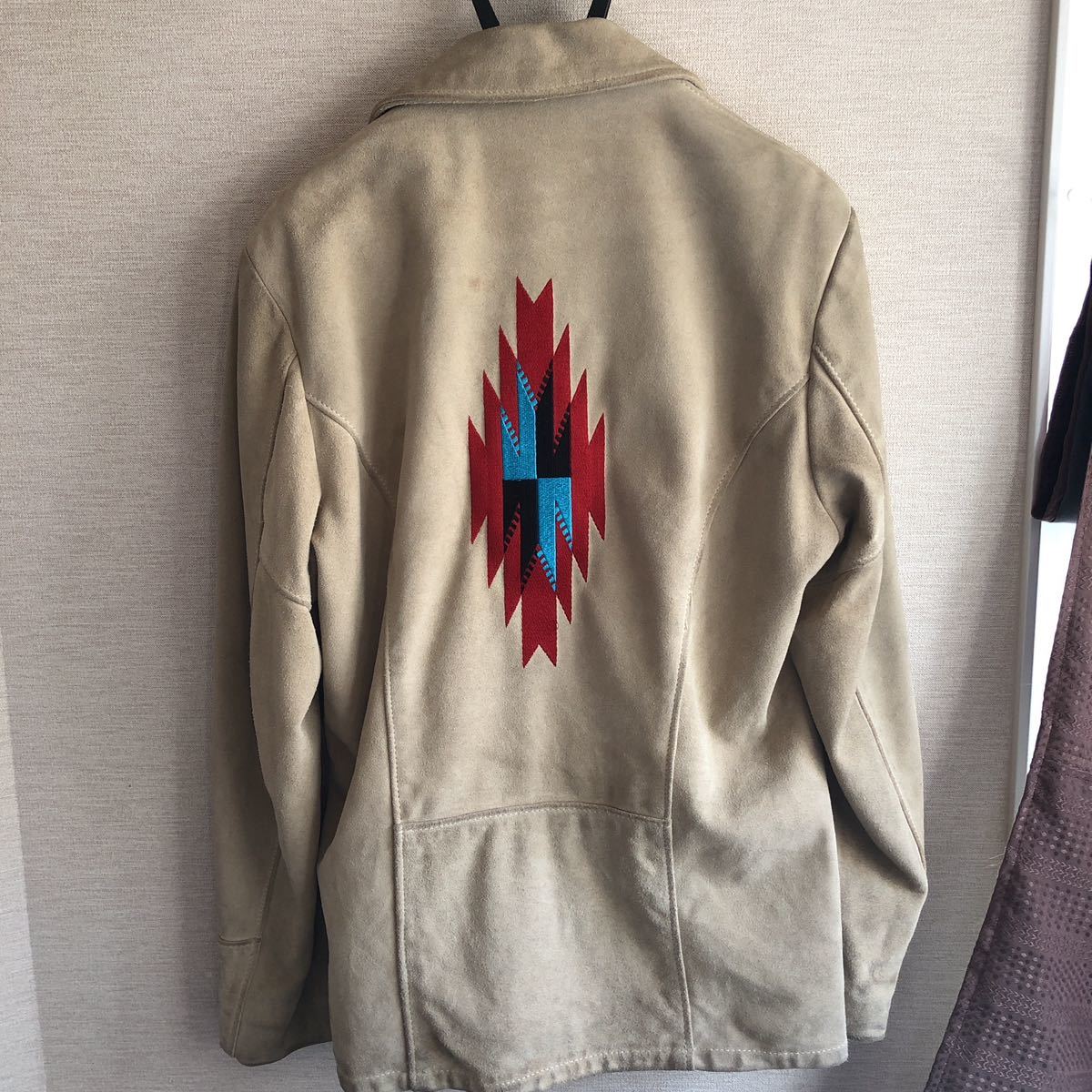 old Schott チマヨ刺繍 スエード ブルゾン