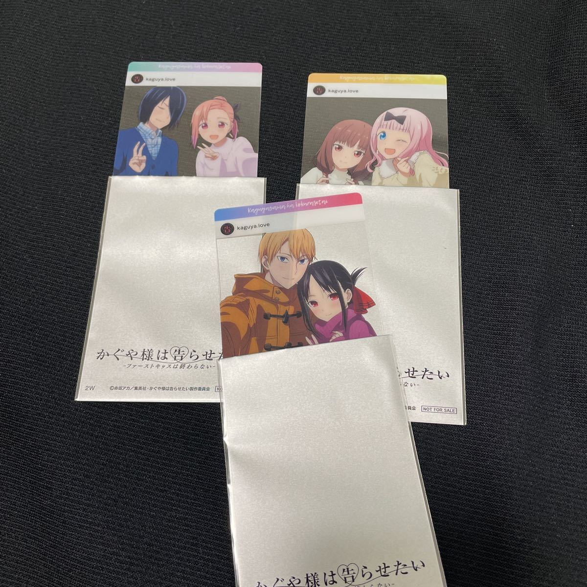 【全3種セット】映画 かぐや様は告らせたい ファーストキッスは終わらない 入場者特典 2週目 チェキクリアカード コンプ　未使用　a