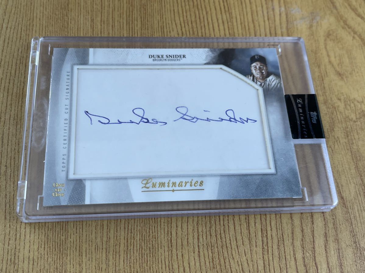 てたしま！ご確認用 Duke Snider デュークスナイダー 直筆サインカード カットシグネチャー