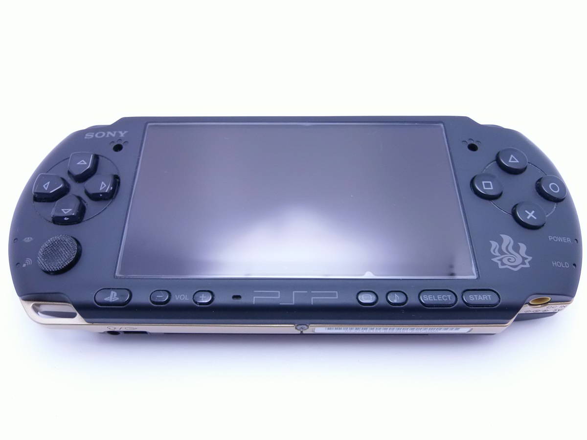 PSP-3000 ハンターズモデル 本体は、比較的美品 バッテリー