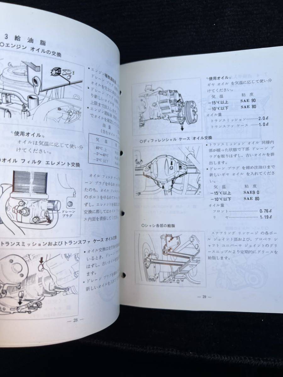 三菱 ジープ 取扱説明書 当時物 激レアJ20系 J30系 J40系 J50系 jeep 