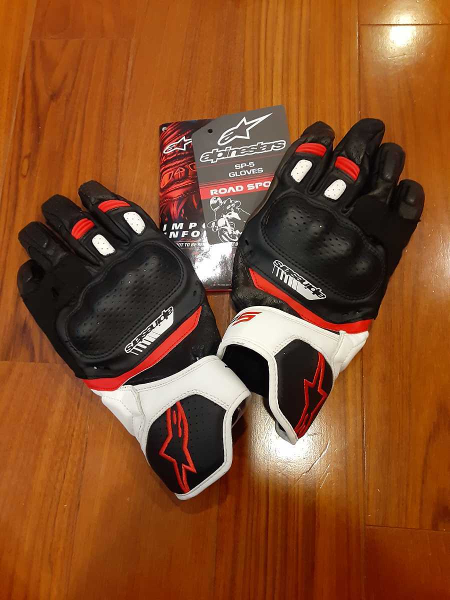 バイク Alpinestars SP-5 レザーグローブ XLサイズ