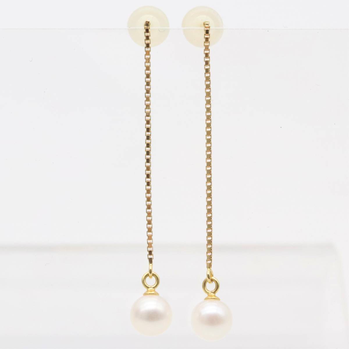 タサキ ピアス TASAKI 真珠 田崎真珠 7mmパールタサキ ドロップ 
