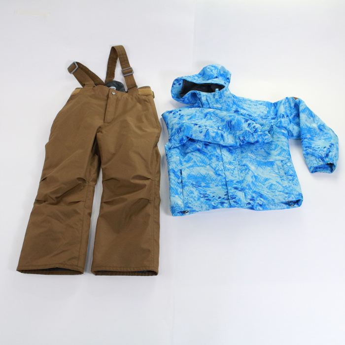 スノーボードウェアー 2点セット 上下セット 子ども用 120cm キッズ ジュニア ジャケット パンツ XVISION WINTER WEAR 中古品