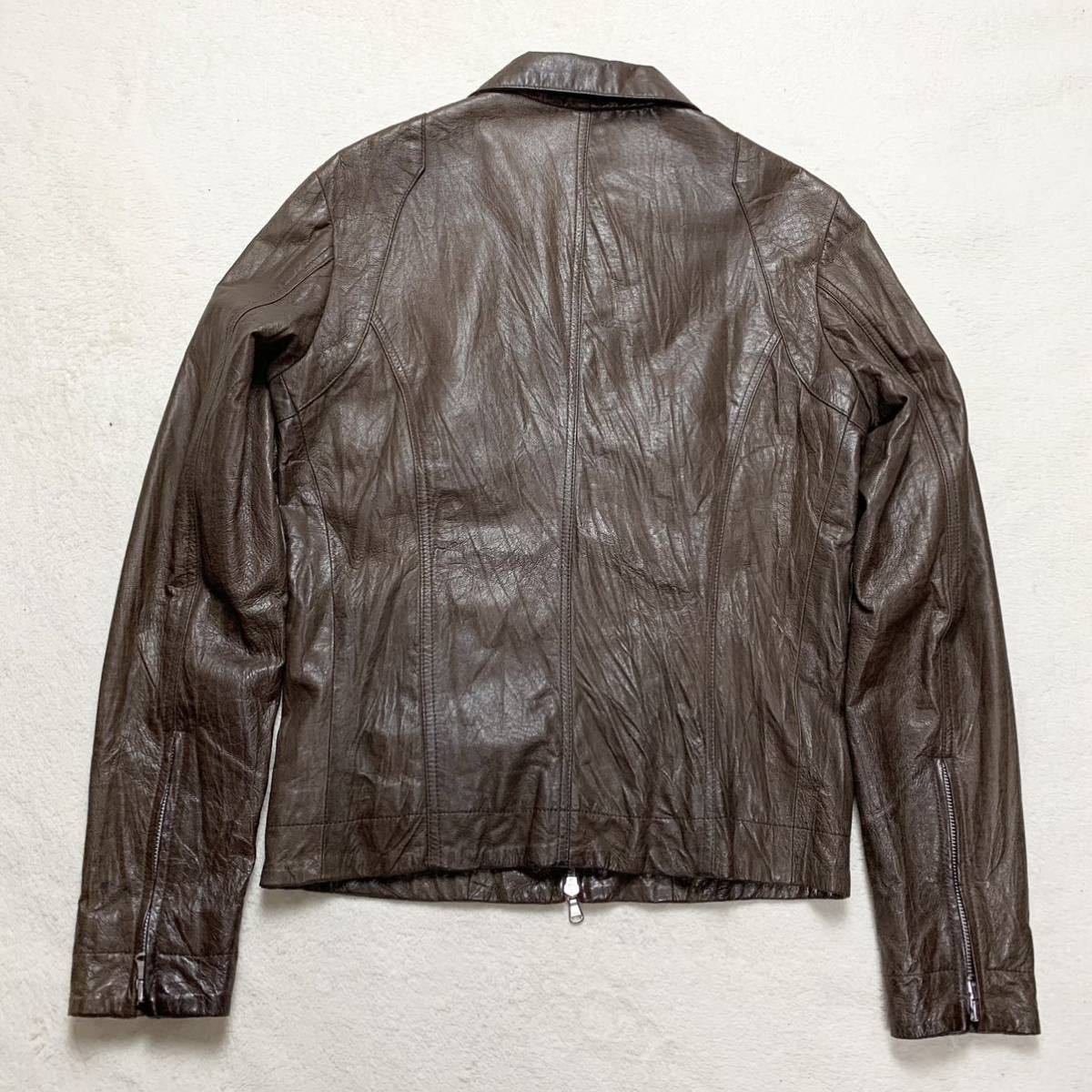 Harlem Rounge 極上の豚革 ハーレムラウンジ ライダースジャケット レザージャケット ピッグスキン ヘリンボーン ブラウン M メンズ Mサイズ 売買されたオークション情報 Yahoo オークション 旧ヤフオク の商品情報をアーカイブ公開 - オークファン aucfan com