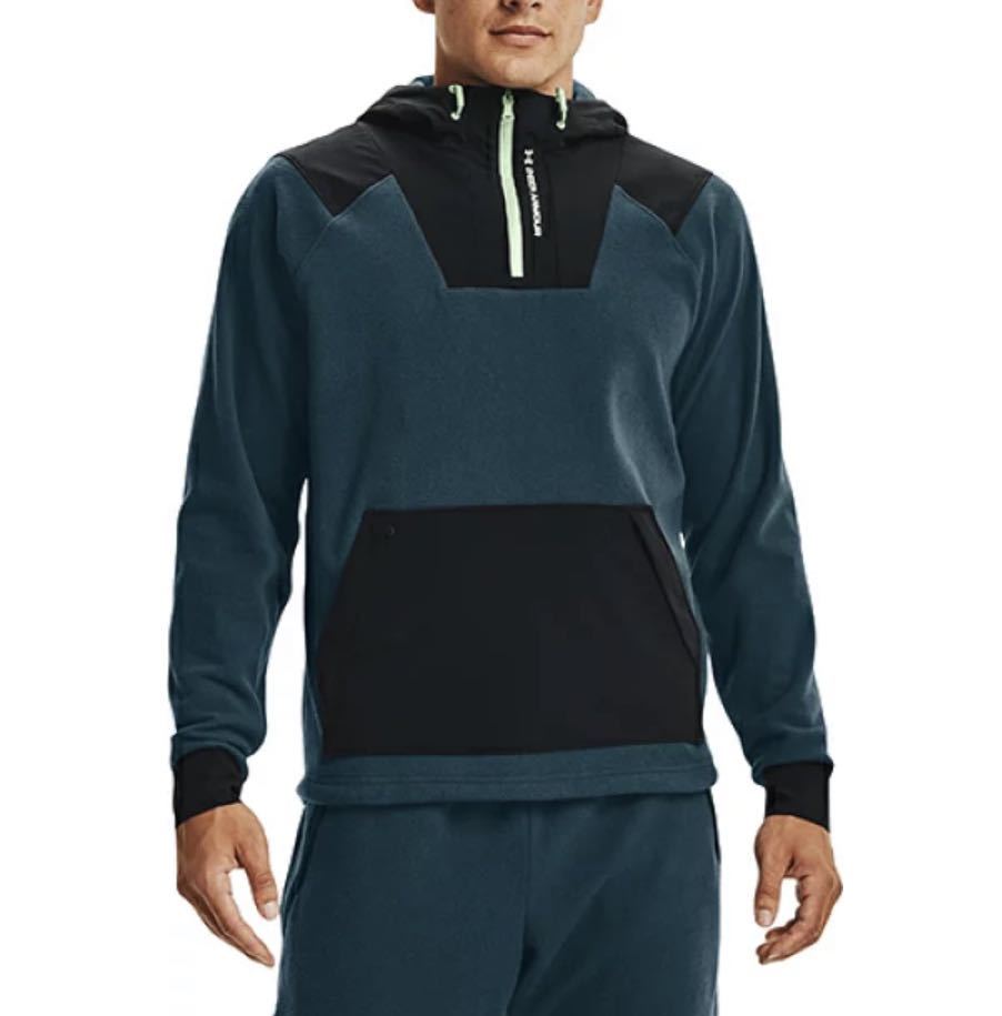 SM 162〜168cm 定価11，000円 アンダーアーマー ラッシュ フリース フーディー 新品 送料無料 ルーズフィット やや大きめ パーカー