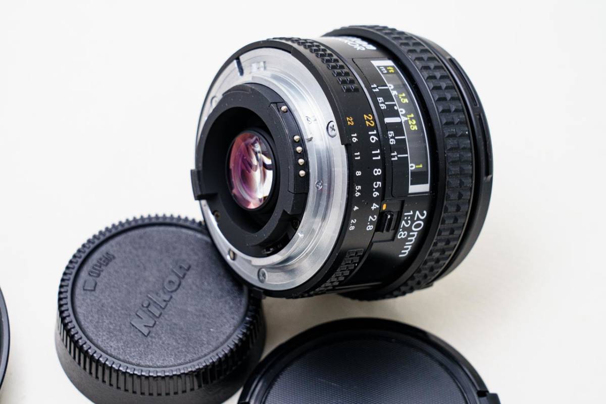 Nikon AF NIKKOR20mm f2.8 ニコン HB-4フード付き 【公式通販】