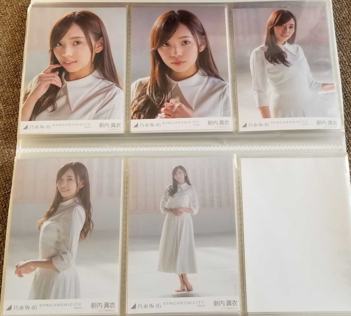 生写真 シンクロニシティ 乃木坂46 生写真 新内眞衣 シンクロニシティ SYNCHRONICITY 選抜ver 5