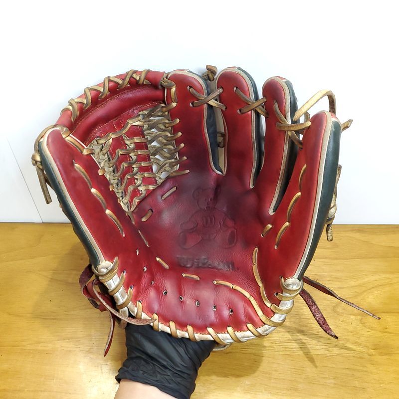 ウィルソン軟式グローブ テディベアコラボ ウィルソンベア 軟式？グローブ