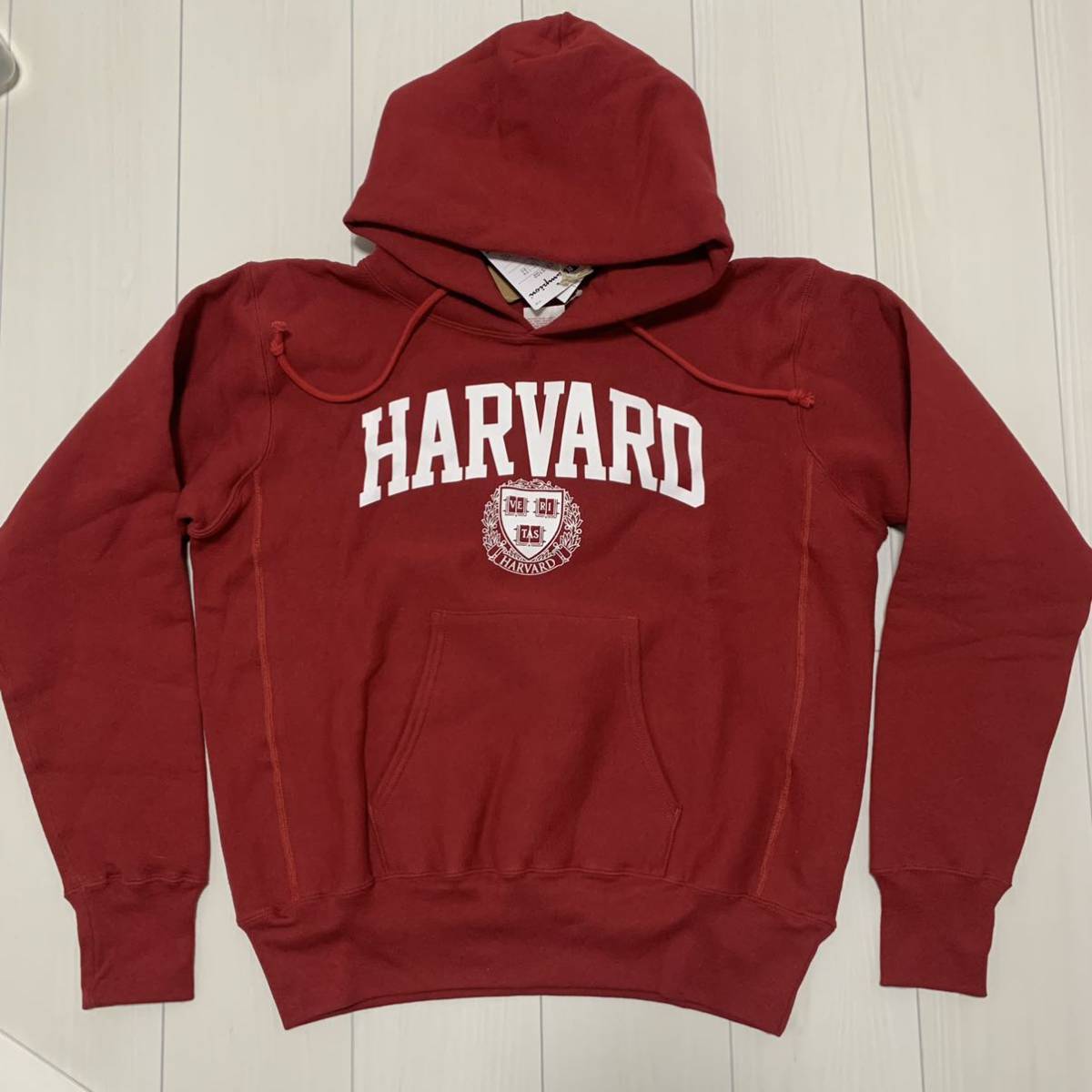 未使用 USA製 Champion リバースウィーブ スウェットパーカー HARVARD L パーカ チャンピオン