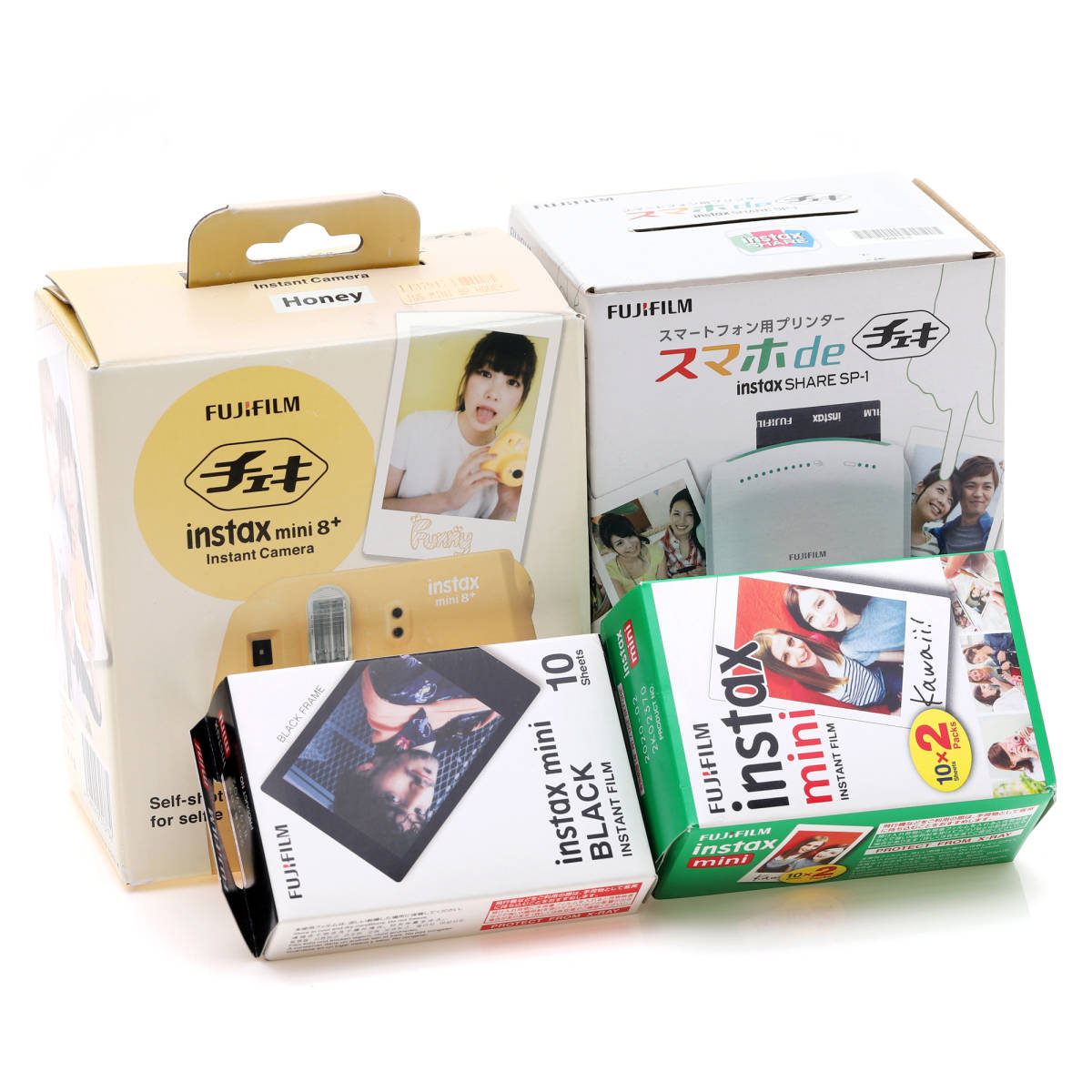  フジフイルム FUJIFILM チェキ instax mini 8 + スマホdeチェキ SHARE SP-1 スマートフォン用 プリンター 富士フイルム み(インスタント、ポラロイド)｜売買されたオークション情報、yahooの商品情報を インスタント、ポラロイド