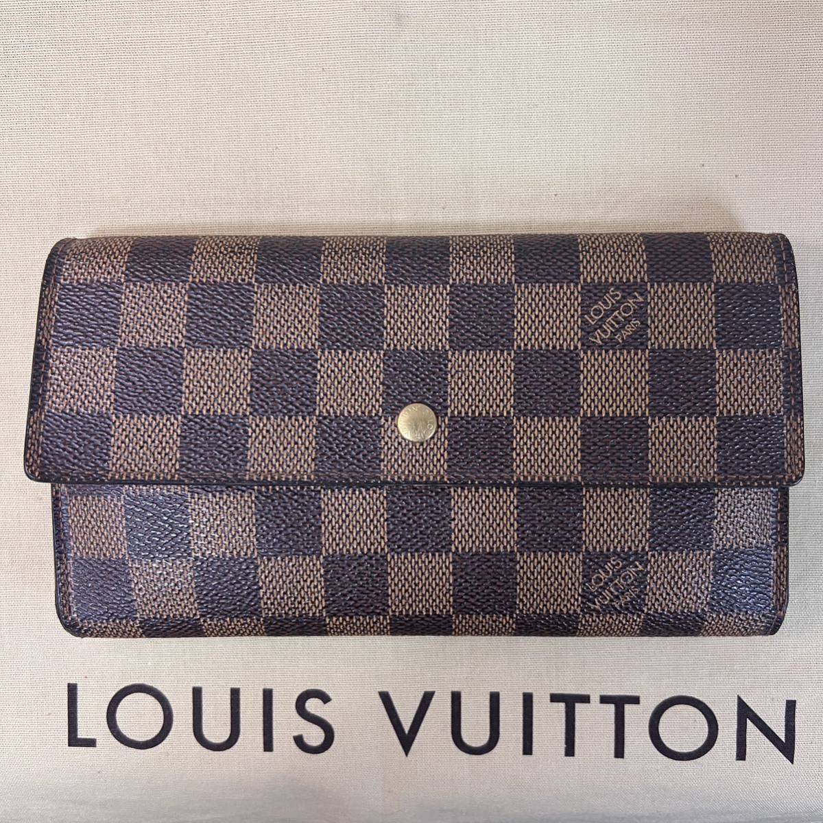 LOUIS VUITTON ルイヴィトン 1円 ダミエ ポルトフォイユ ルイ 