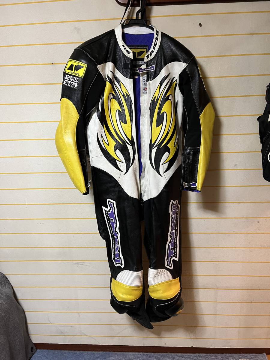RSタイチ皮ツナギ RS TAICHI 革ツナギ XLSサイズ オートバイ XLW54