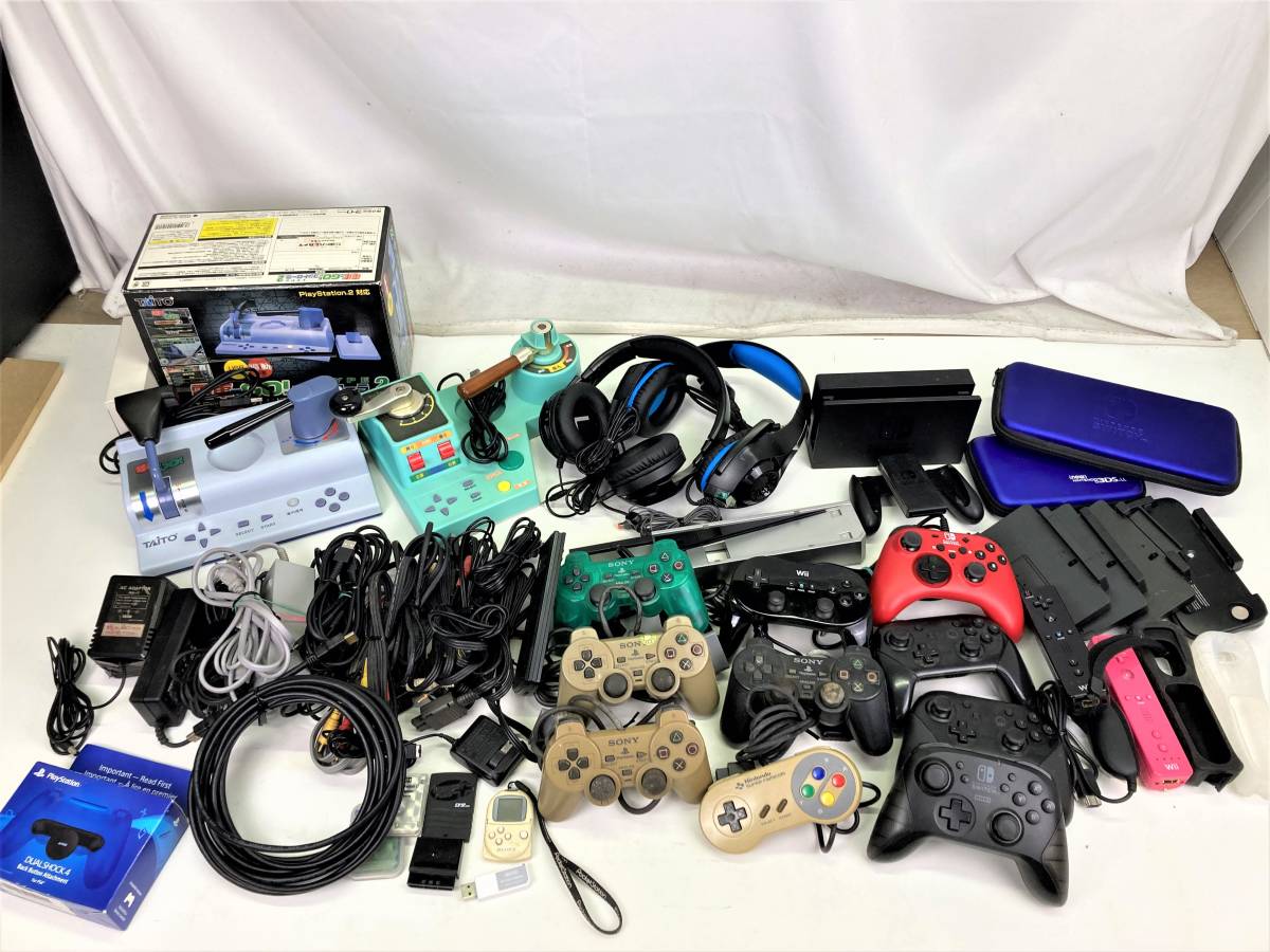 激安大特価，100%新品 4866 1円 ゲーム周辺機器 まとめ デュアルショック スイッチプロコン Wiiリモコン ヘッドホン ケーブル類 他 動作未確認 ジャンク品(テレビゲーム)｜売買されたオークション情報、yahooの商品 その他