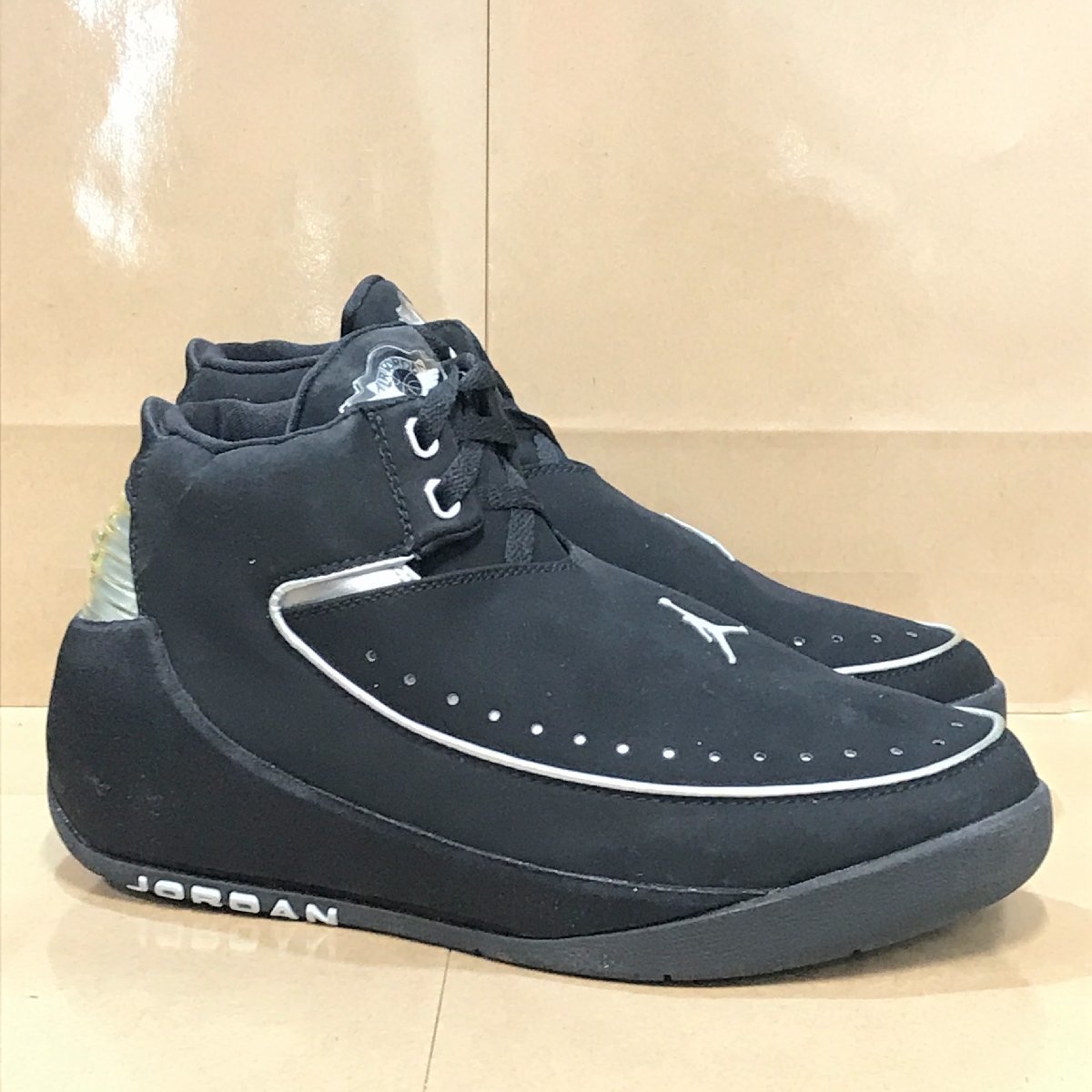 劣化有り 未使用 27.5cm US9.5 NU RETRO AIR JORDAN 2 Black Chrome 306152-001 ニュー レトロ エア ジョーダン 2 ブラッククローム H87917