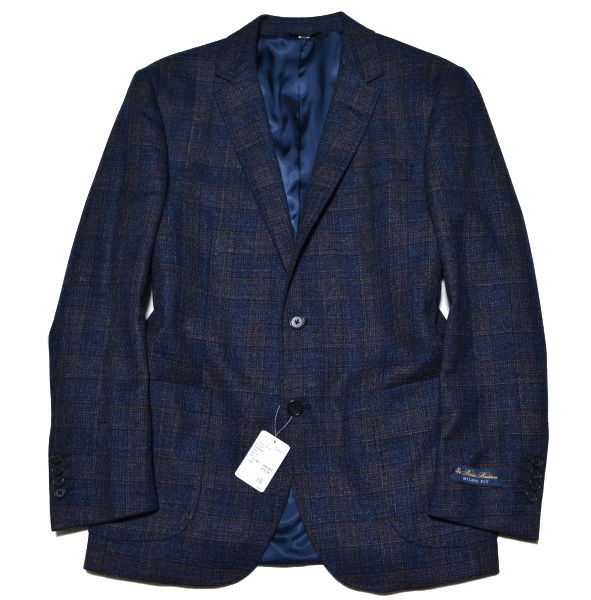 【新品】定価86，900円程 BROOKS BROTHERS ブルックスブラザーズ 伊チェルッティ社 ミラノFIT 高級ジャケット 40S（Lサイズ程度）7334