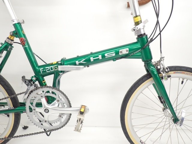 良品】KHS 折りたたみ自転車 ミニベロ F-20G Clarisコンポ 20インチ
