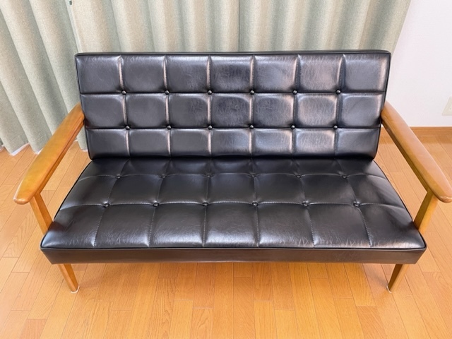 カリモク60 Kチェア 2シーター Kチェア2シーター スタンダードブラック 