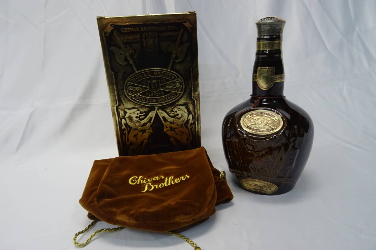 ロイヤルサルート 21年 SALUTE ROYAL 未開栓 陶器 古酒 ウイスキー 