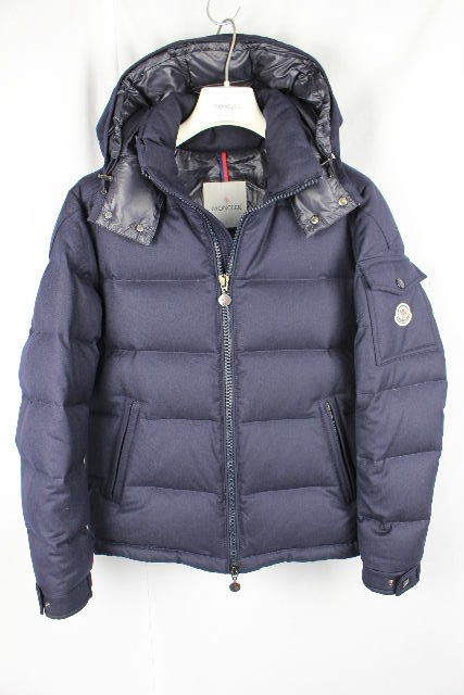 6828 モンクレール MONCLER フード ダウンジャケット ネイビー 紺色 