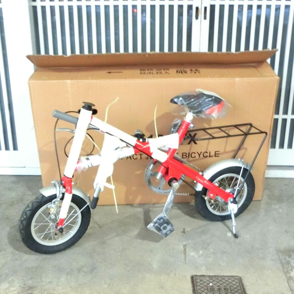 ANA 全日空 12インチ コンパクト 自転車 長期保管未使用品 HB-12CPX スポーツ用品 レッド【M111123001】中古