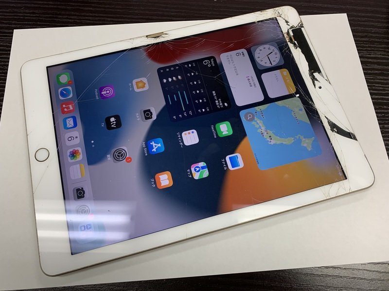 CQ013 SIMフリー iPad 第5世代 Wi-Fi+Cellular 32GB ゴールド ジャンク