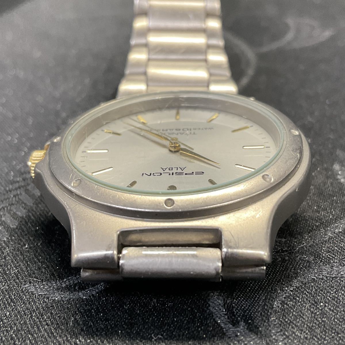 SEIKO 腕時計 V721-7A00】セイコー SEIKO ALBA EPSILON 稼働品 チタン 