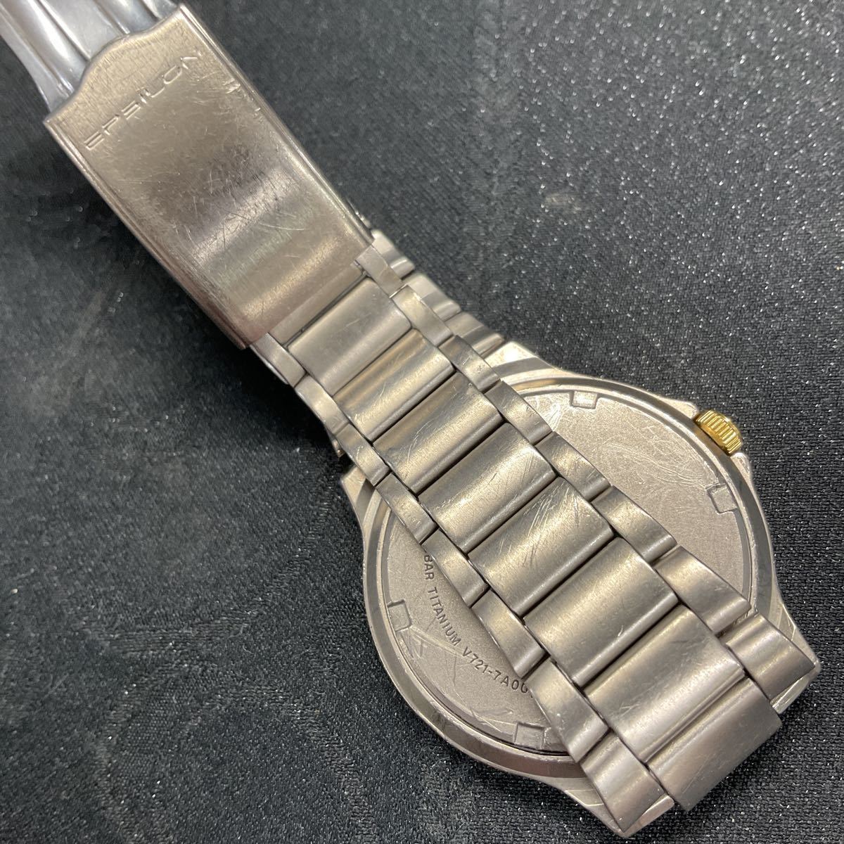 SEIKO 腕時計 V721-7A00】セイコー SEIKO ALBA EPSILON 稼働品 チタン 