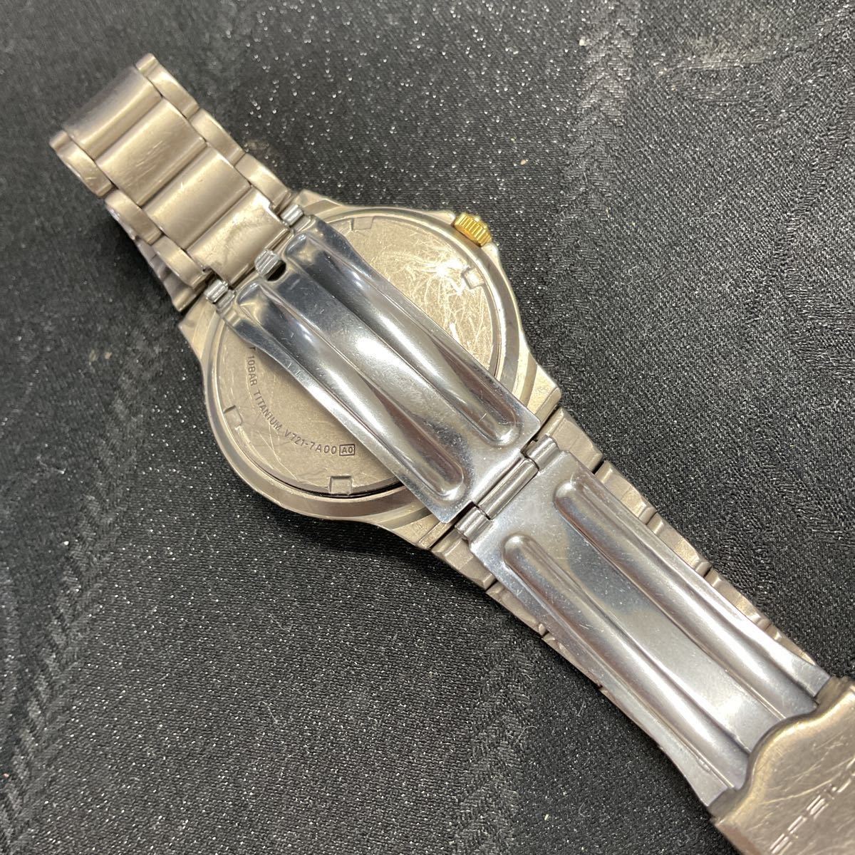 SEIKO 腕時計 V721-7A00】セイコー SEIKO ALBA EPSILON 稼働品 チタン 