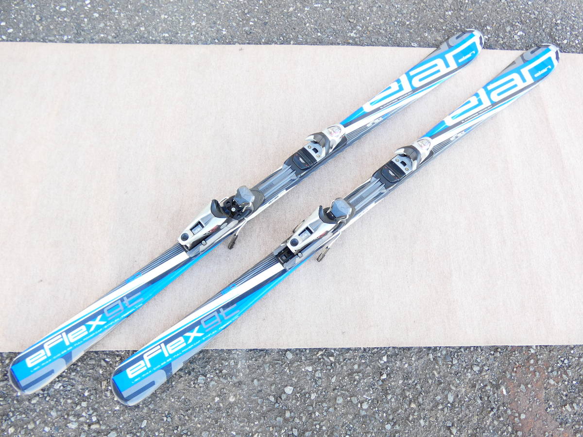 ELAN EFLEX 4 カービングスキー 160㎝ ビンディングセット S)◎ジャンク elan/エラン スキー板 eFLEX gt 160cm 板＋ビンディング