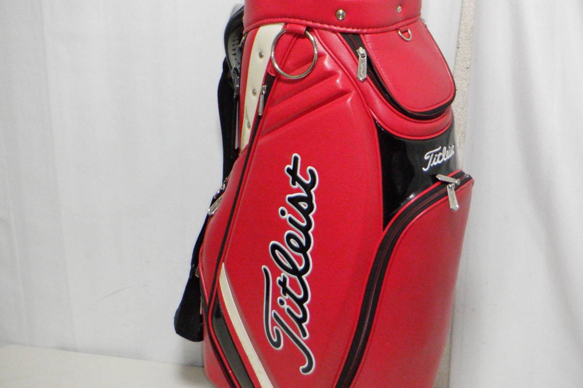 Titleist★タイトリスト★9.5型★美品★スタッフ(BK×RED) Titleist タイトリスト 9.0型☆中古☆アスリートスタッフ(RED