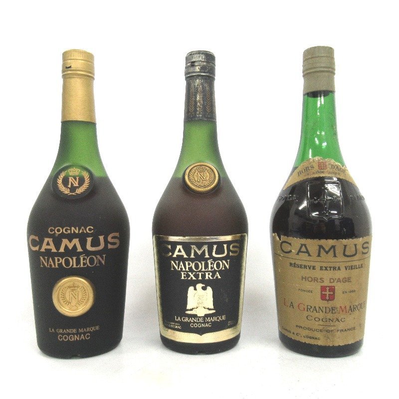  カミュ ナポレオン/ナポレオン エクストラ/オルダージュ グランマルキ 3本セット 700ml(カミュ)｜売買されたオークション情報、yahooの商品情報をアーカイブ公開 - オークファン コニャック