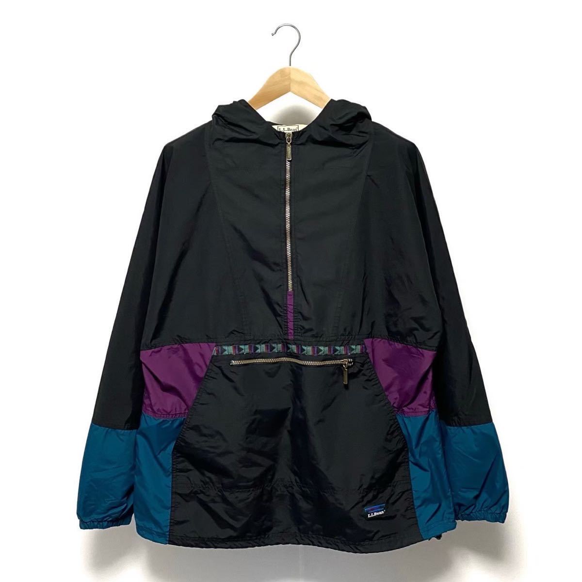 古着 80s L.L.Bean エルエルビーン ナイロン アノラック パーカー 