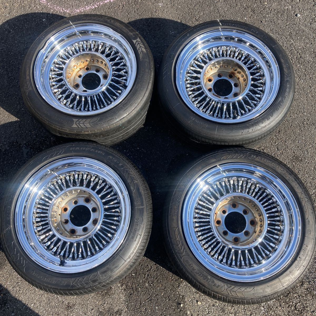 ワイヤーホイール　ローライダー　lowrider 13インチ ワイヤーホイール 13インチ ロードスター ワイヤー デイトン 当時物
