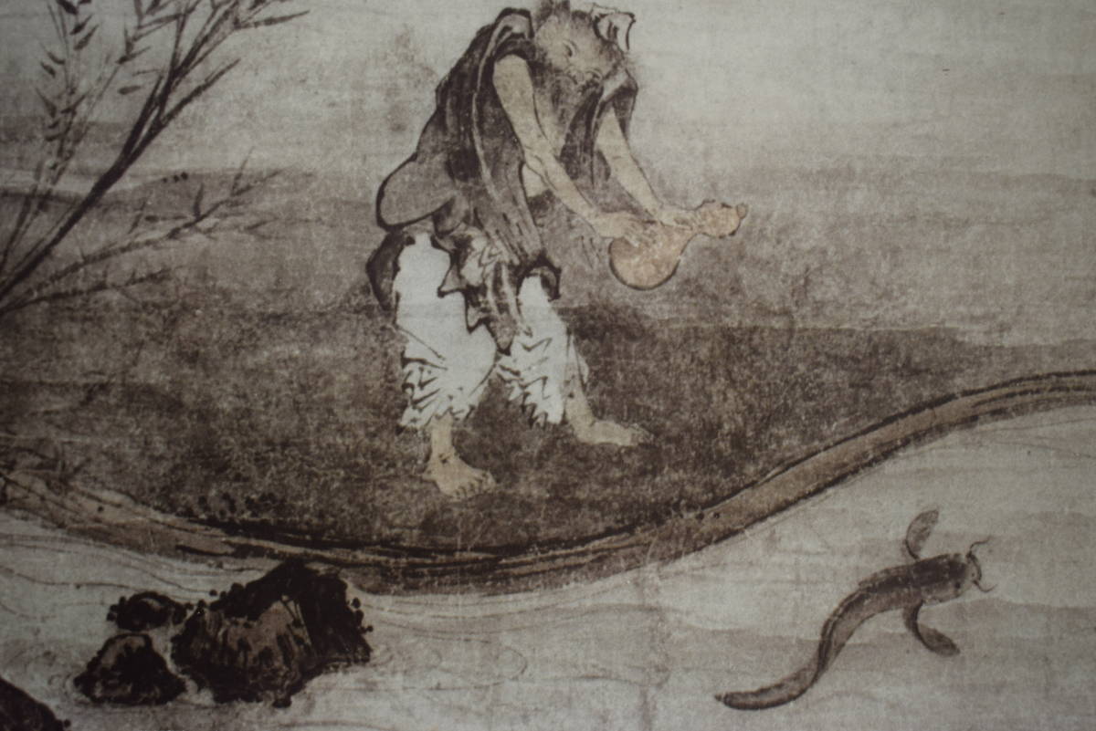 不詳】//作者不詳/人物画賛/杉共箱付/布袋屋掛軸HJ-812 【公式