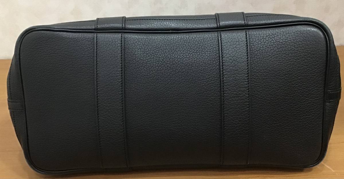 HERMES エルメス ガーデンパーティ ネゴンダ オールレザー ブラック 黒 トートバッグ ハンドバッグ 内袋・共箱付き_ エルメス ネゴンダ HERMES 051568CK ネイビー ネゴンダ入荷