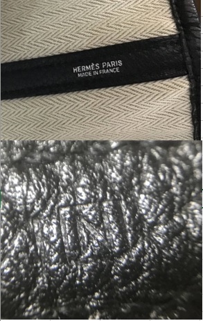 HERMES エルメス ガーデンパーティ ネゴンダ オールレザー ブラック 黒 トートバッグ ハンドバッグ 内袋・共箱付き_ エルメス ネゴンダ HERMES 051568CK ネイビー ネゴンダ入荷