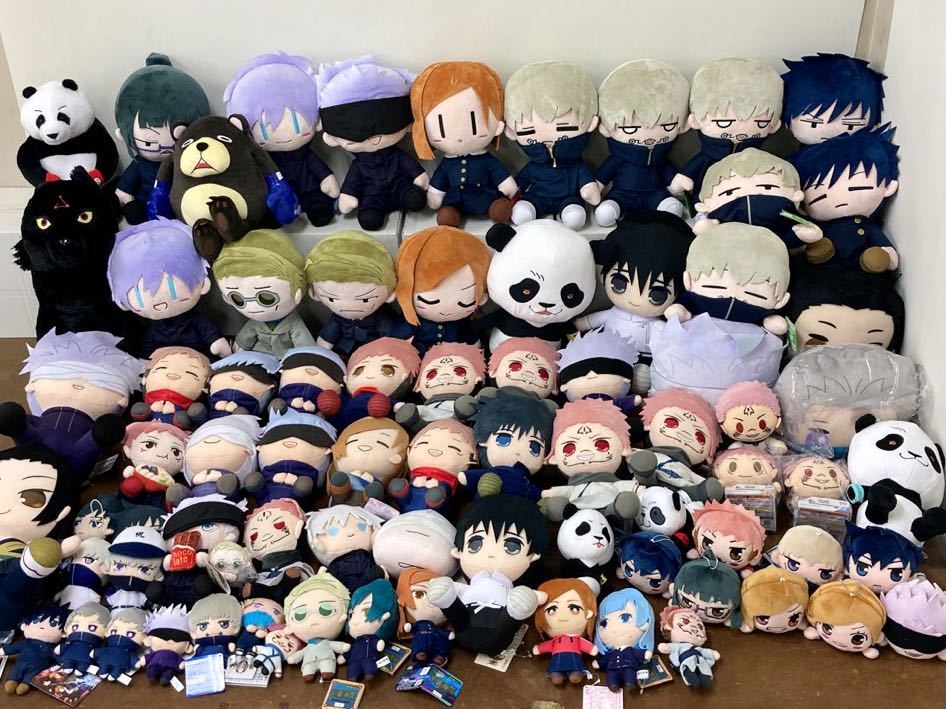 YK993) 呪術廻戦 ぬいぐるみ 大量セット 約13kg まとめ売り 現状品 寝そべり ぽふっと ちょこのっこ ともぬい BIG 呪術廻戦0 