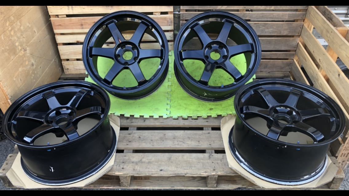 RAYS VOLK RACING TE37 18×9.5J +12 114.3/5h 4本セット 軽量 鍛造 